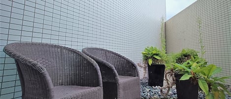 Suíte estúdio empresarial | Terraço/pátio