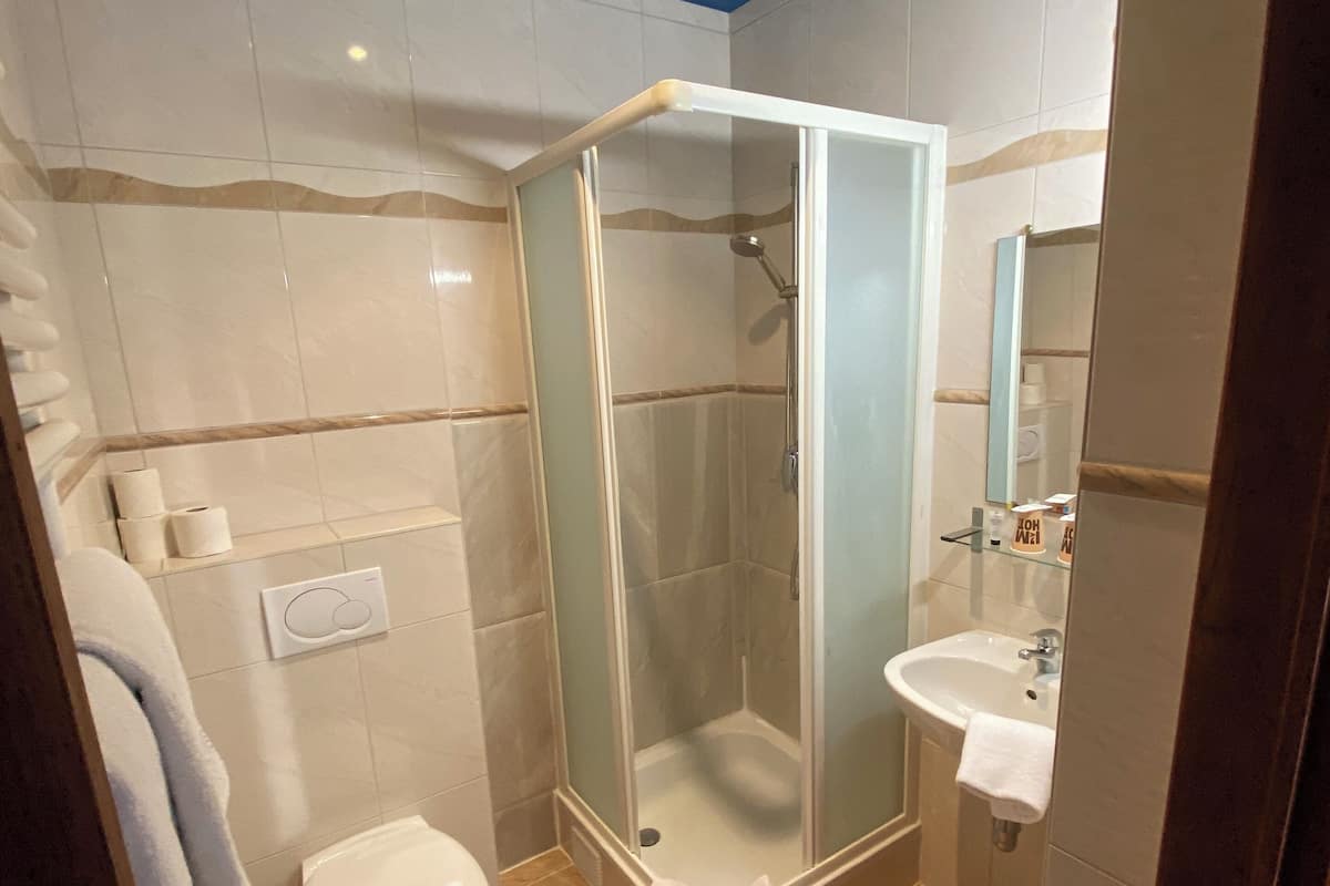 Single Room | Bathroom | Free toiletries, hair dryer, towels