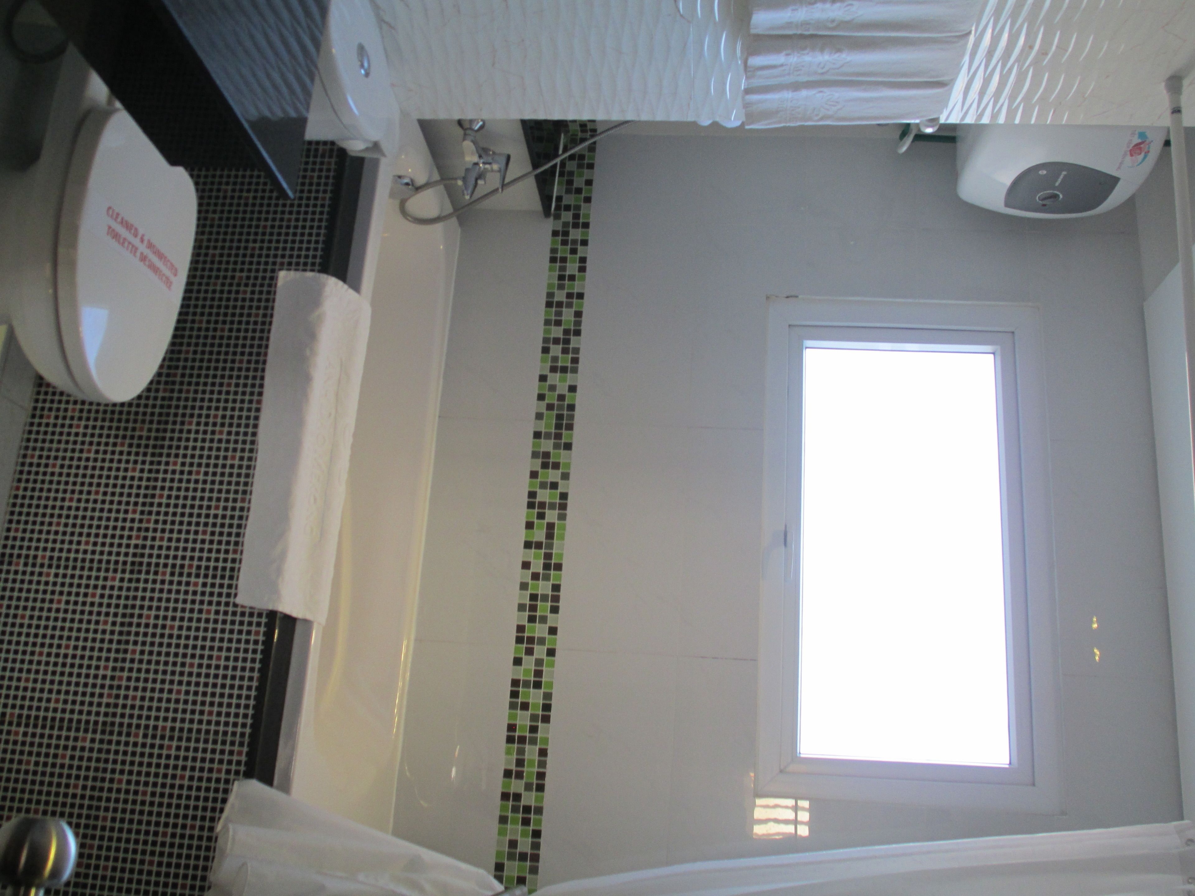 shower, free toiletries, hair dryer, slippers