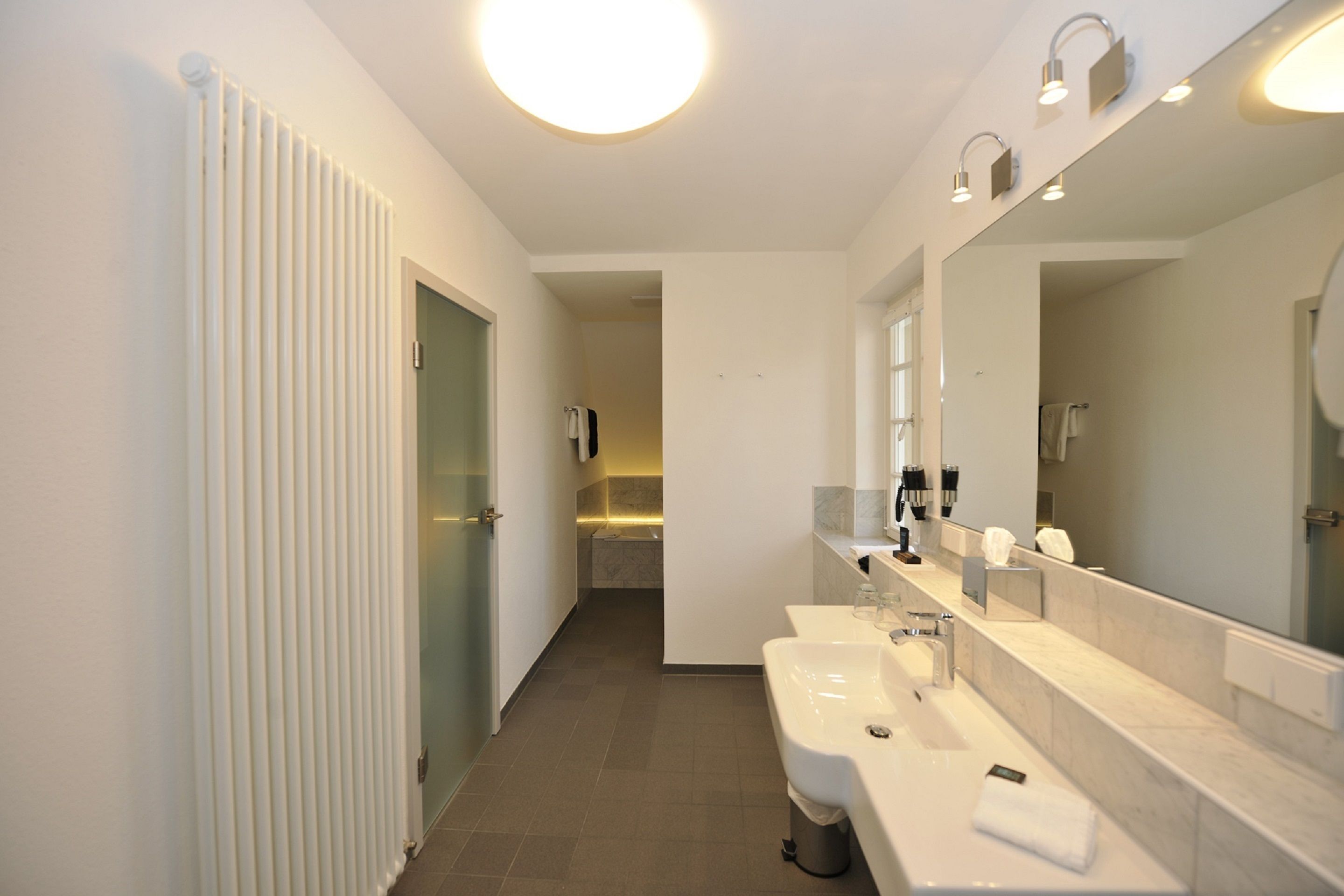 comfort double room | bathroom | shower, rainfall showerhead, free toiletries, hair dryer