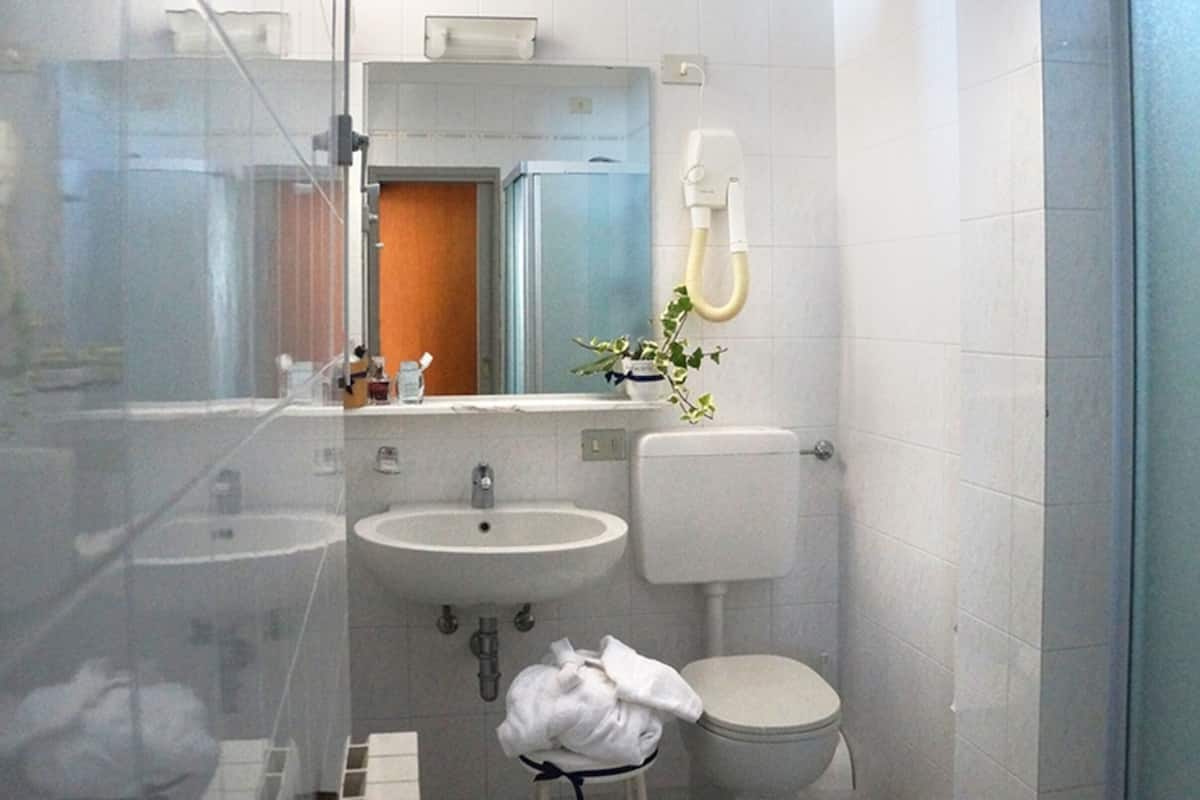 free toiletries, hair dryer, slippers, bidet