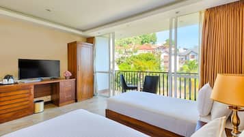 Super Deluxe Double or Twin - Main Wing | 7 phòng ngủ, bộ đồ giường cao cấp, két bảo mật tại phòng, bàn