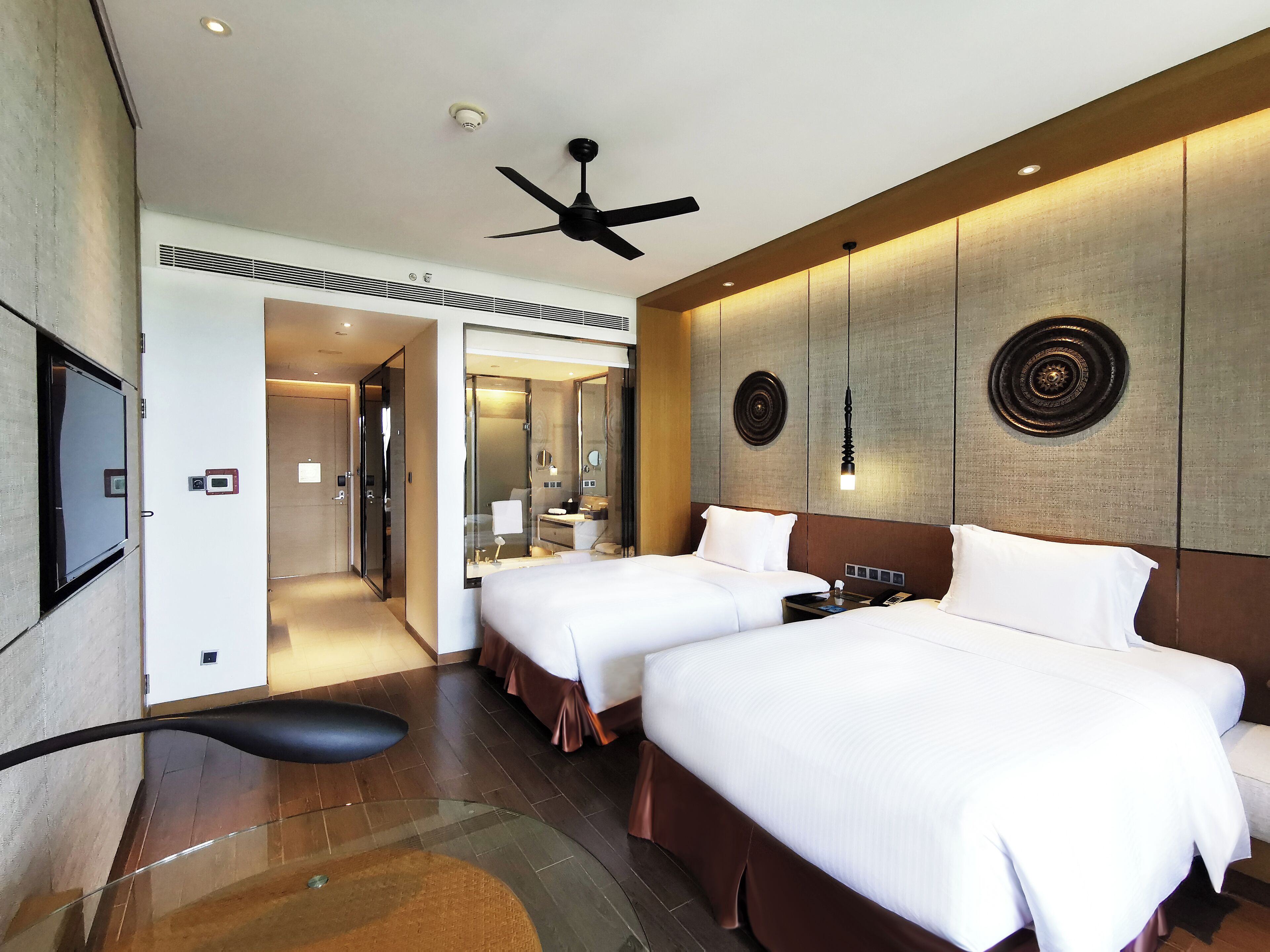 Deluxe Room, 2 Katil Bujang (Single) | Peralatan tempat tidur premium, gebar bulu kapas, tilam berlapik 