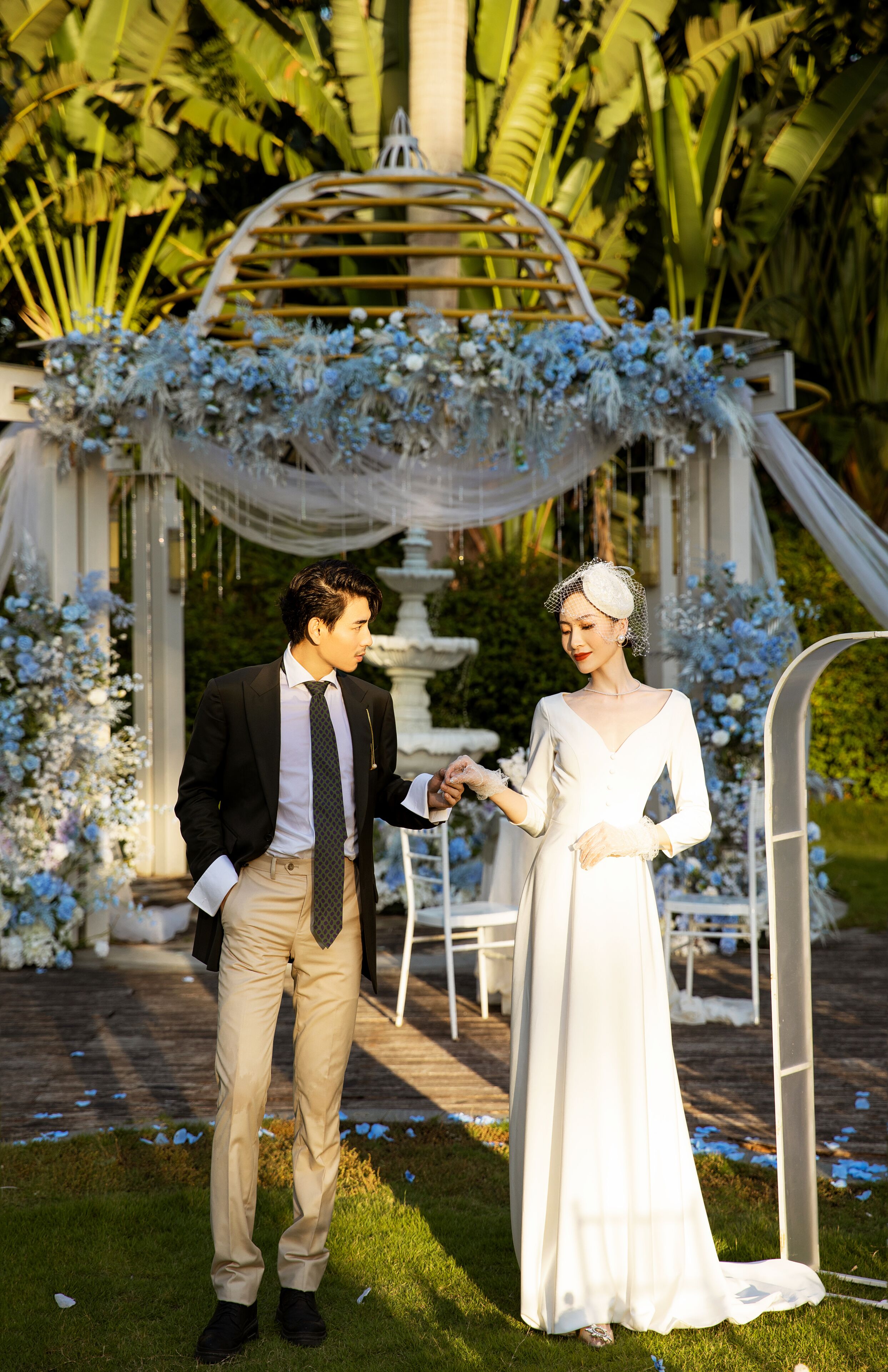 outdoor wedding area