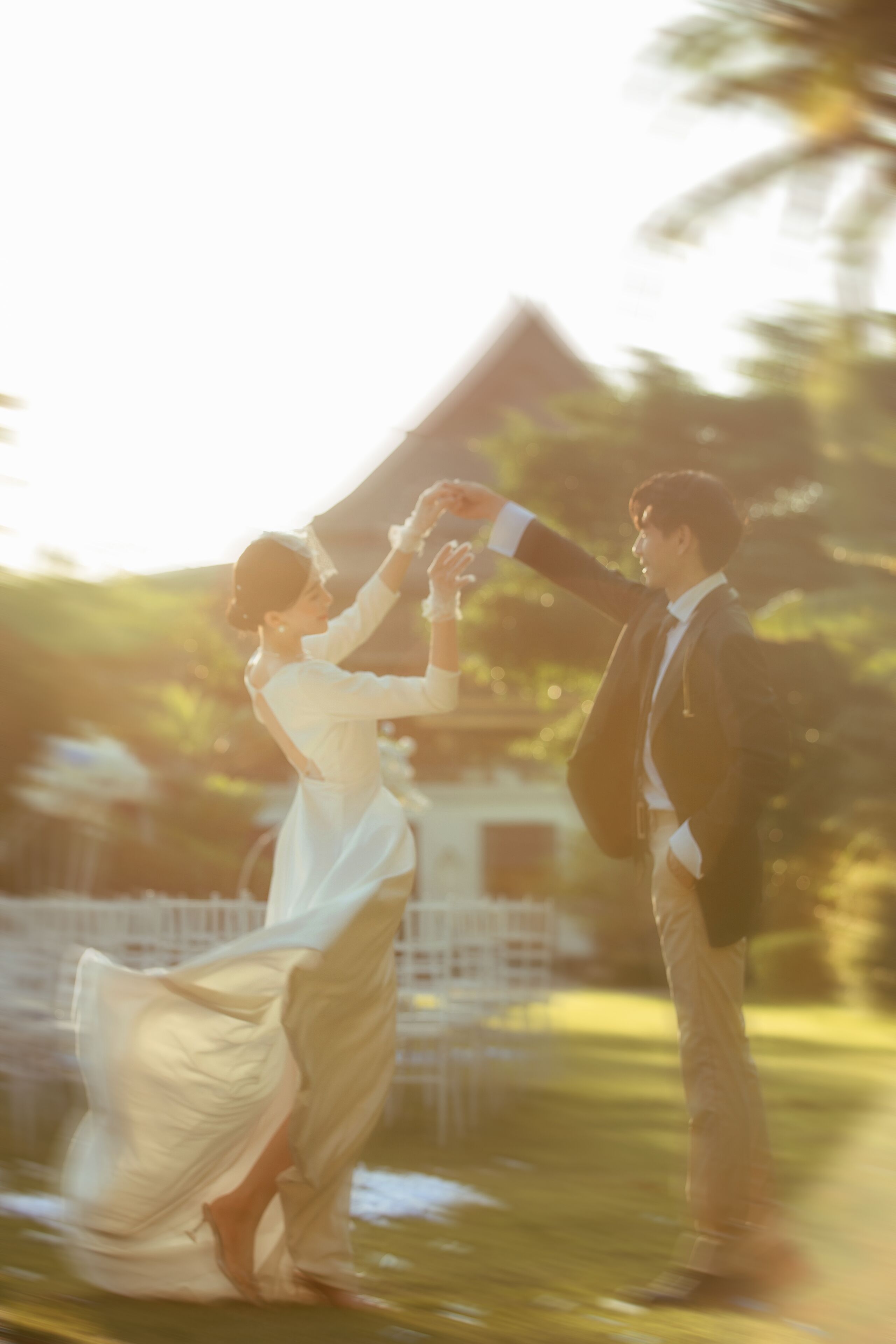 outdoor wedding area