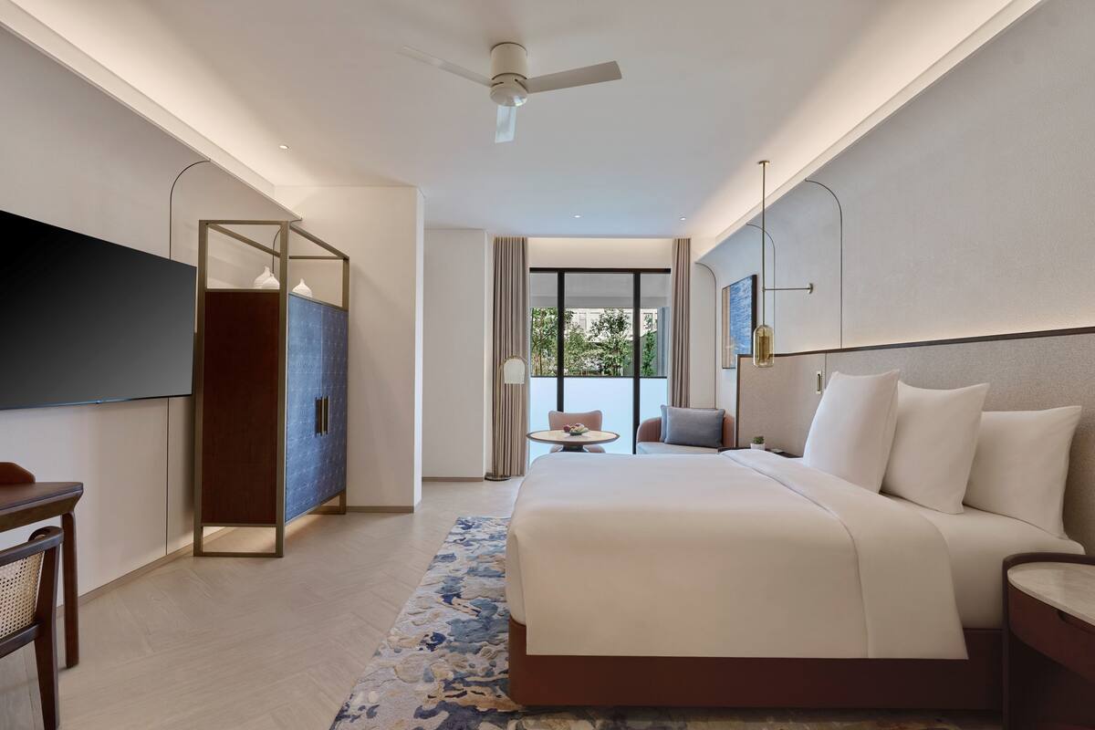 Classic-Zimmer, 2 Einzelbetten, Poolblick