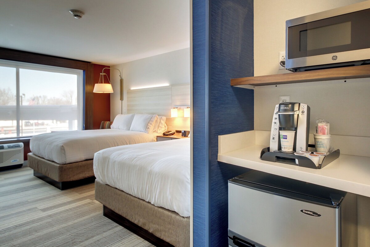 Standard Room, 2 Queen Beds | Desk, laptop workspace, blackout curtains, iron/ironing board