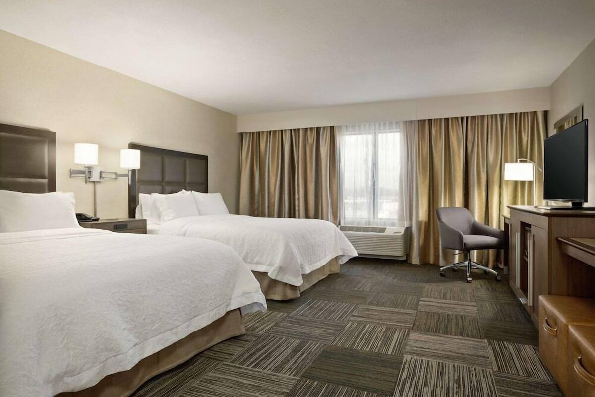 Blackout drapes, iron/ironing board, free cribs/infant beds, free WiFi