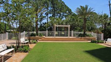 Outdoor wedding area