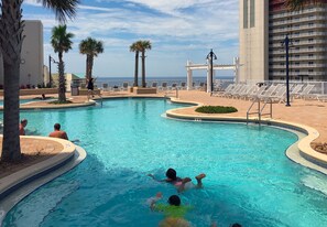 5 outdoor pools, sun loungers - Laketown Wharf by Emerald View Resorts (Panama City Beach)