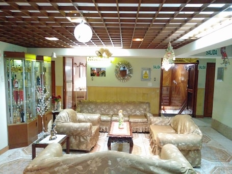 Área de estar no saguão. Hotel Panamericano