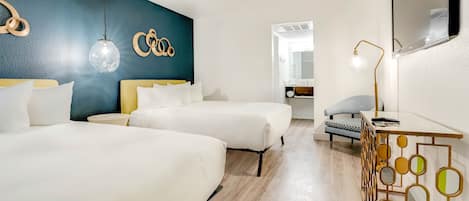 Chambre, 2 grands lits