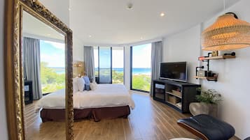 Deluxe Double Room, Balcony, Sea View | Down comforters, blackout drapes, free WiFi, bed sheets