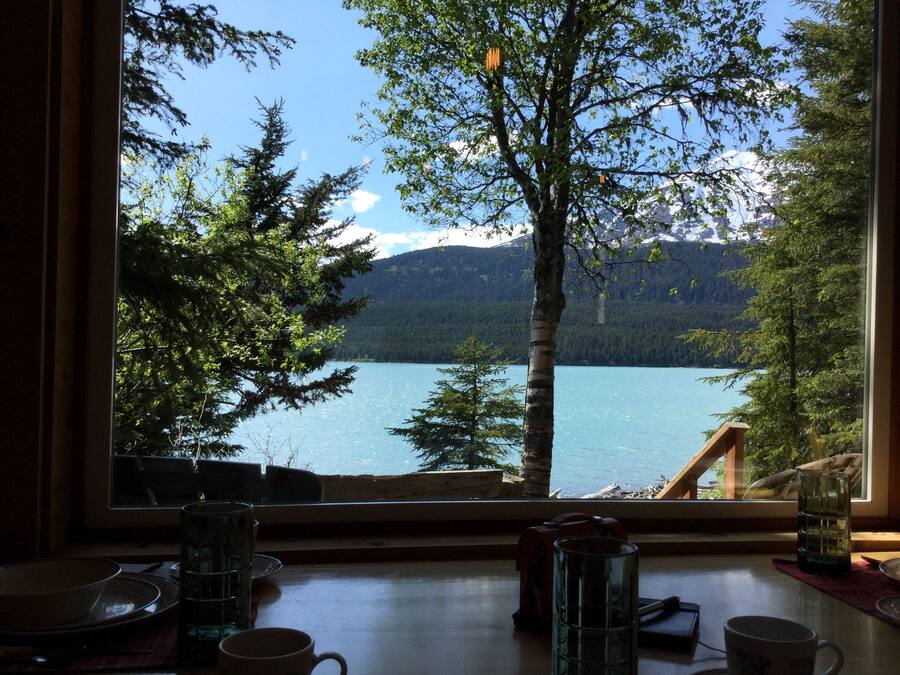 Cabaña exclusiva, vista al lago, junto al lago | Vista al agua