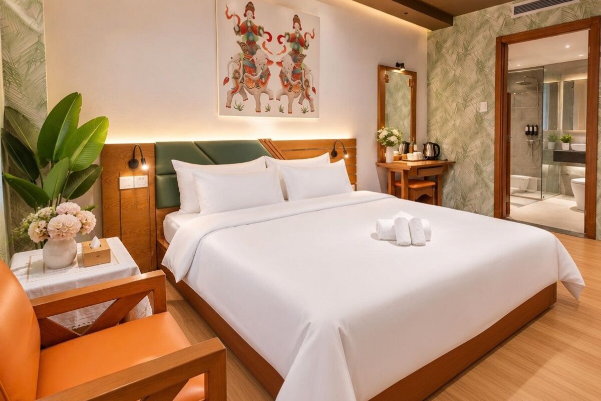 Ropa de cama de alta calidad, minibar, caja fuerte y escritorio