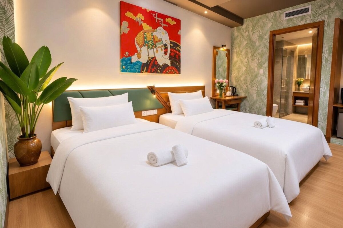 Ropa de cama de alta calidad, minibar, caja fuerte y escritorio