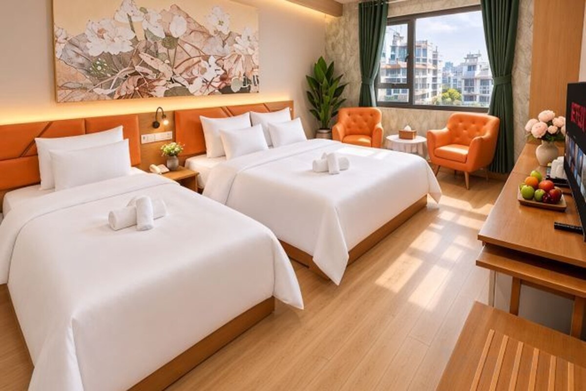 Ropa de cama de alta calidad y minibar