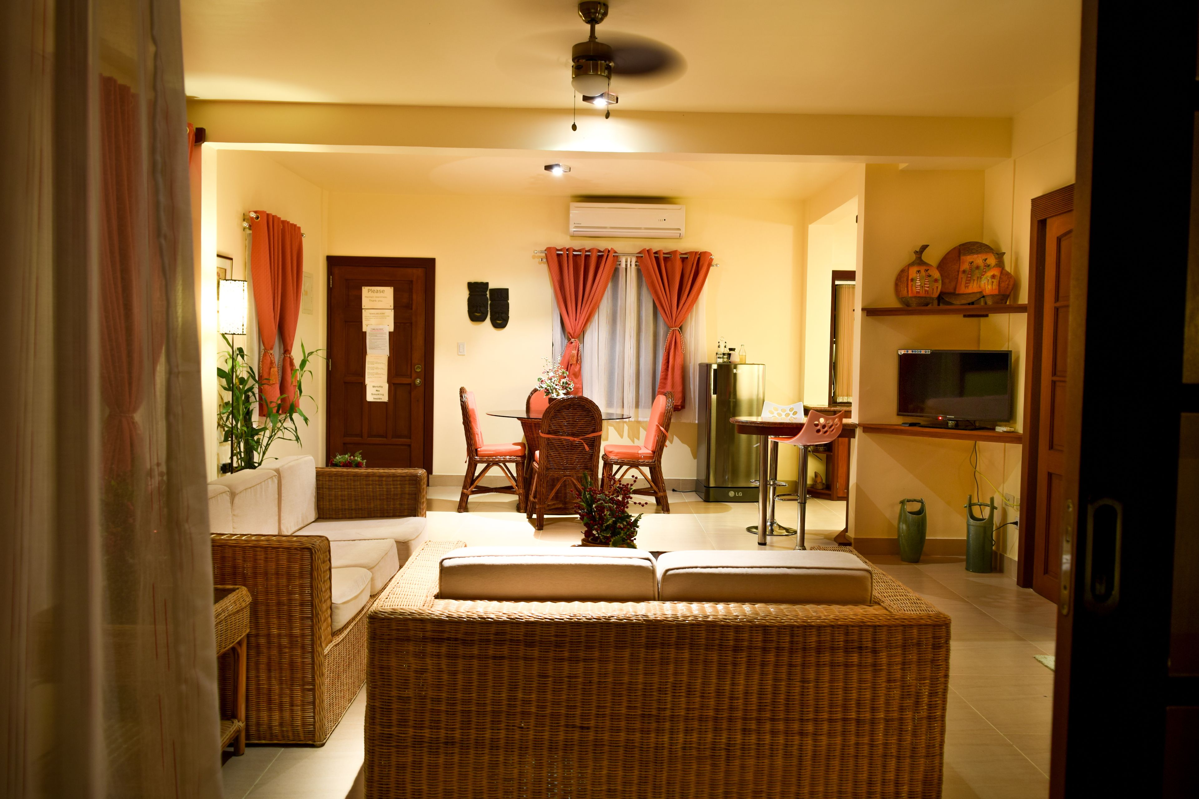 penthouse | living area | tv