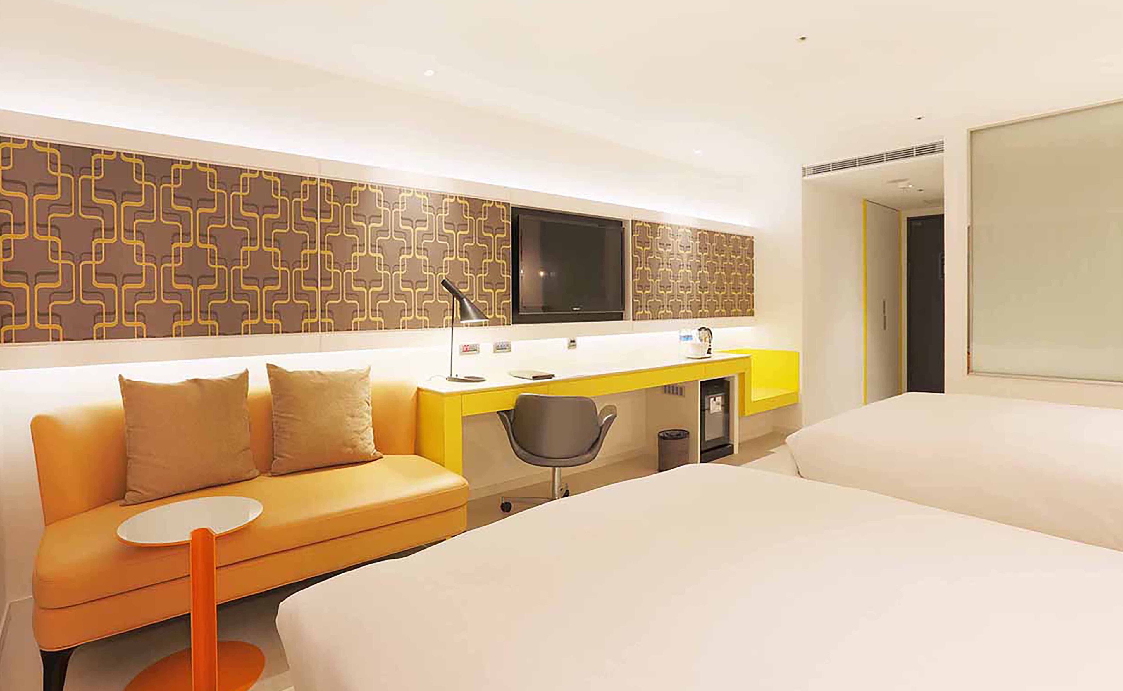 standard quadruple room | in-room safe, desk, free wifi, bed sheets