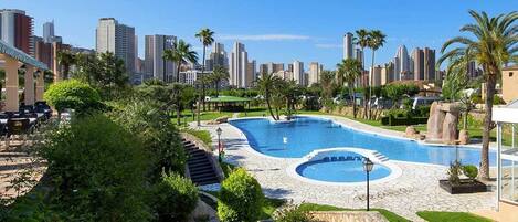 Indoor pool, outdoor pool