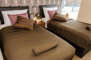 Wi-fi (inkludert) og sengetøy