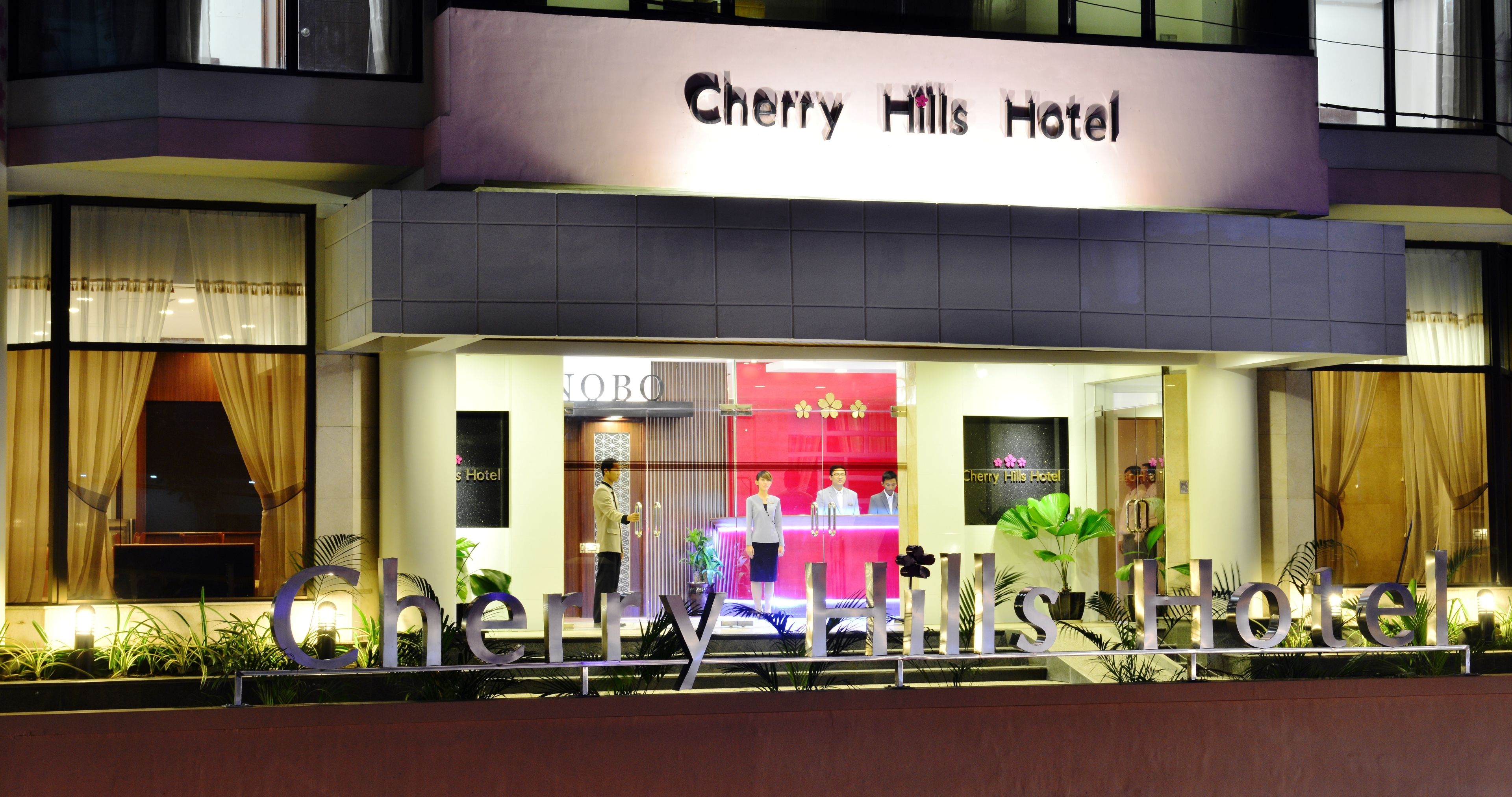 front of property – evening/night