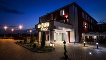 Front of property - evening/night