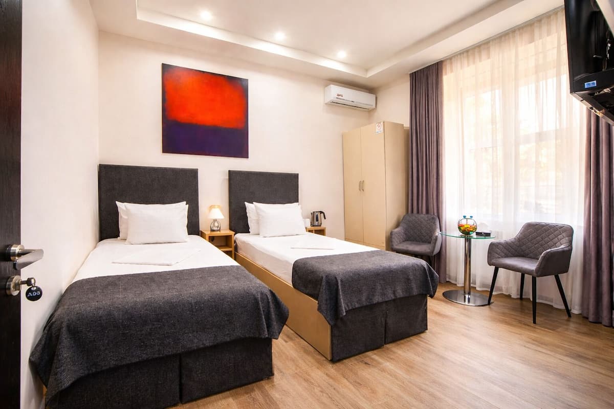 Comfort Double or Twin Room | In-room safe, soundproofing, iron/ironing board, free WiFi