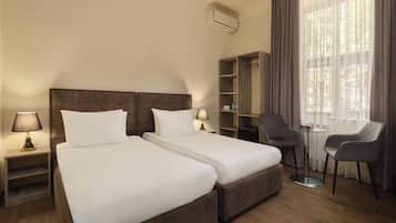 Comfort Twin Room | Premium bedding, in-room safe, blackout curtains, soundproofing