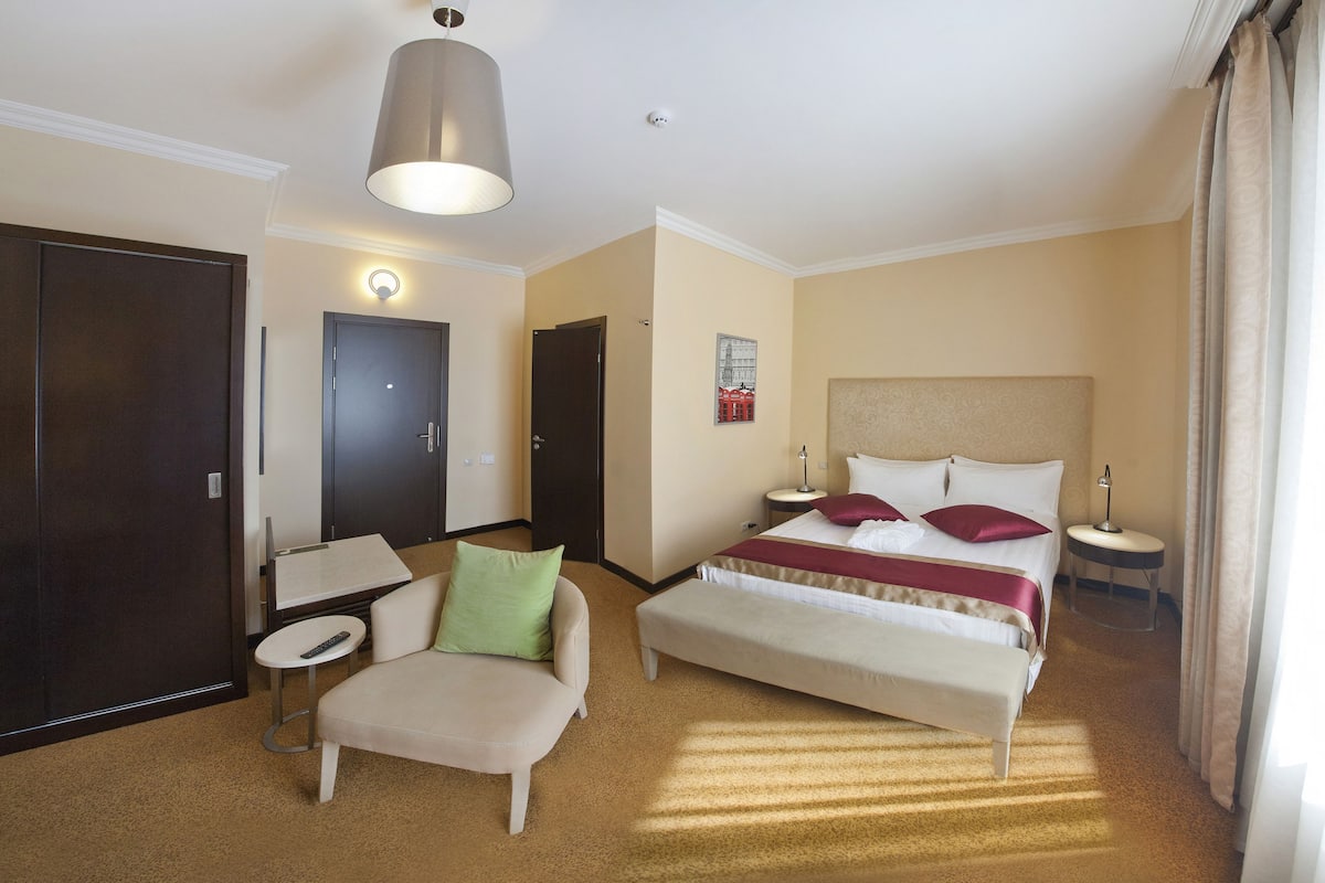 1 slaapkamer, Select Comfort-bedden, een kluis op de kamer, een bureau