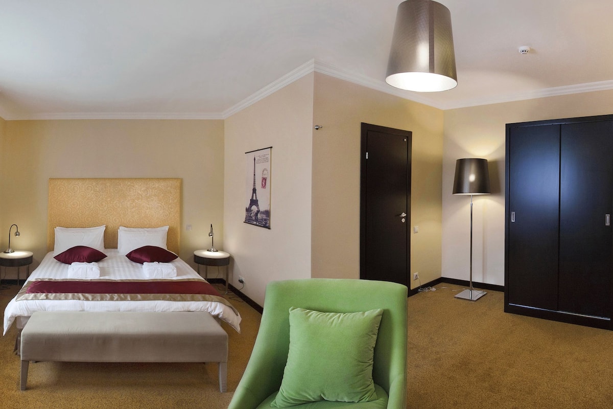 1 slaapkamer, Select Comfort-bedden, een kluis op de kamer, een bureau