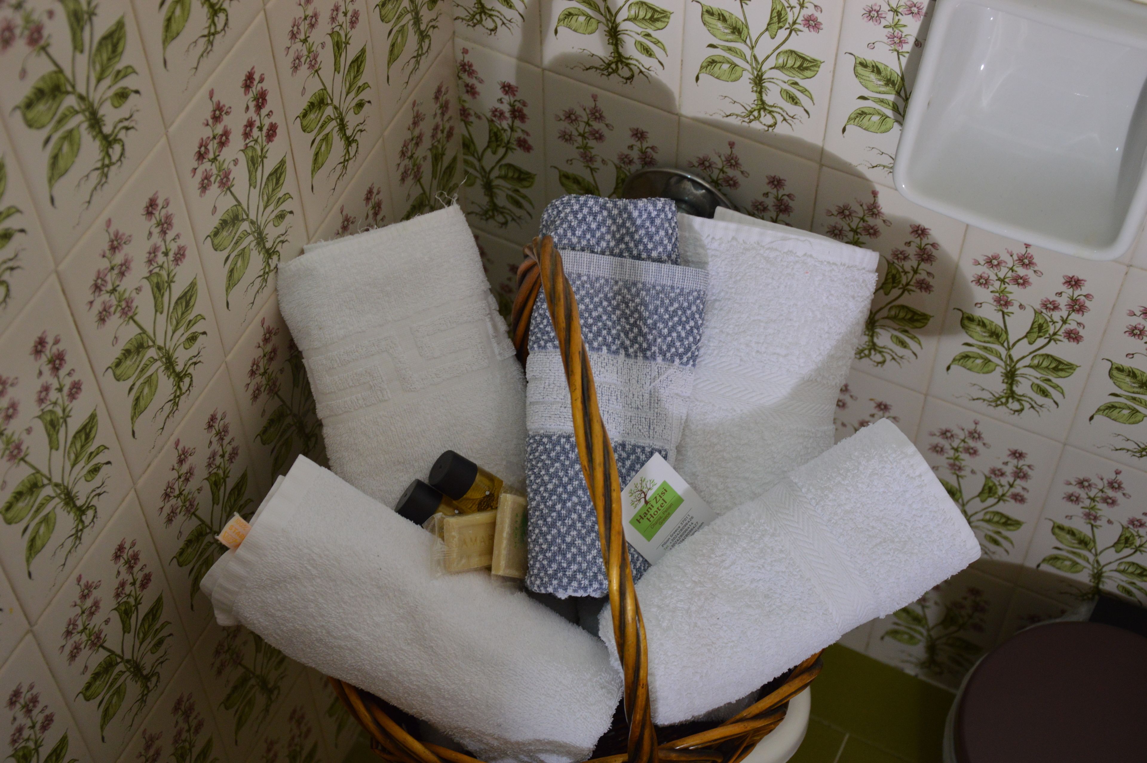 free toiletries, hair dryer, towels, soap