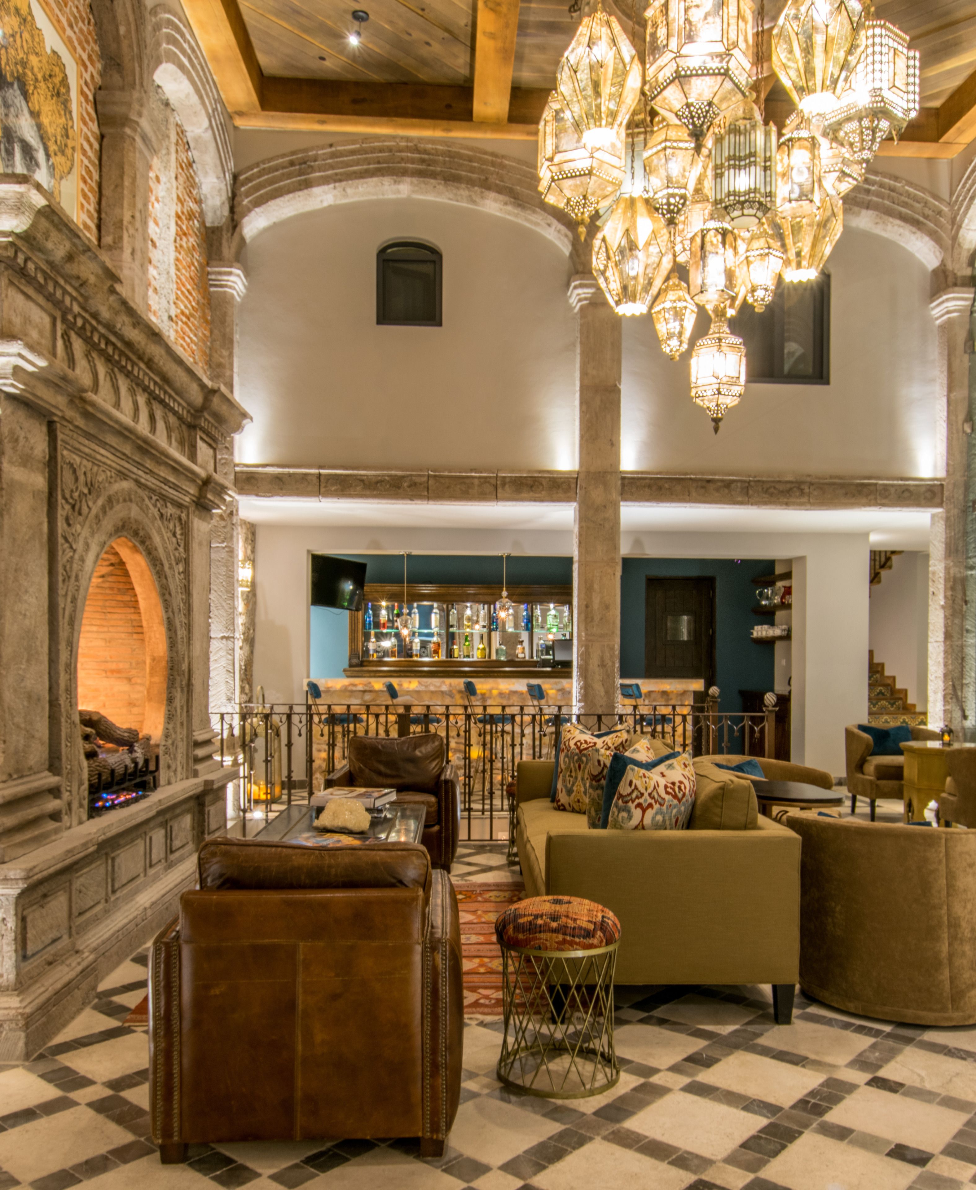 Sala de estar en el lobby