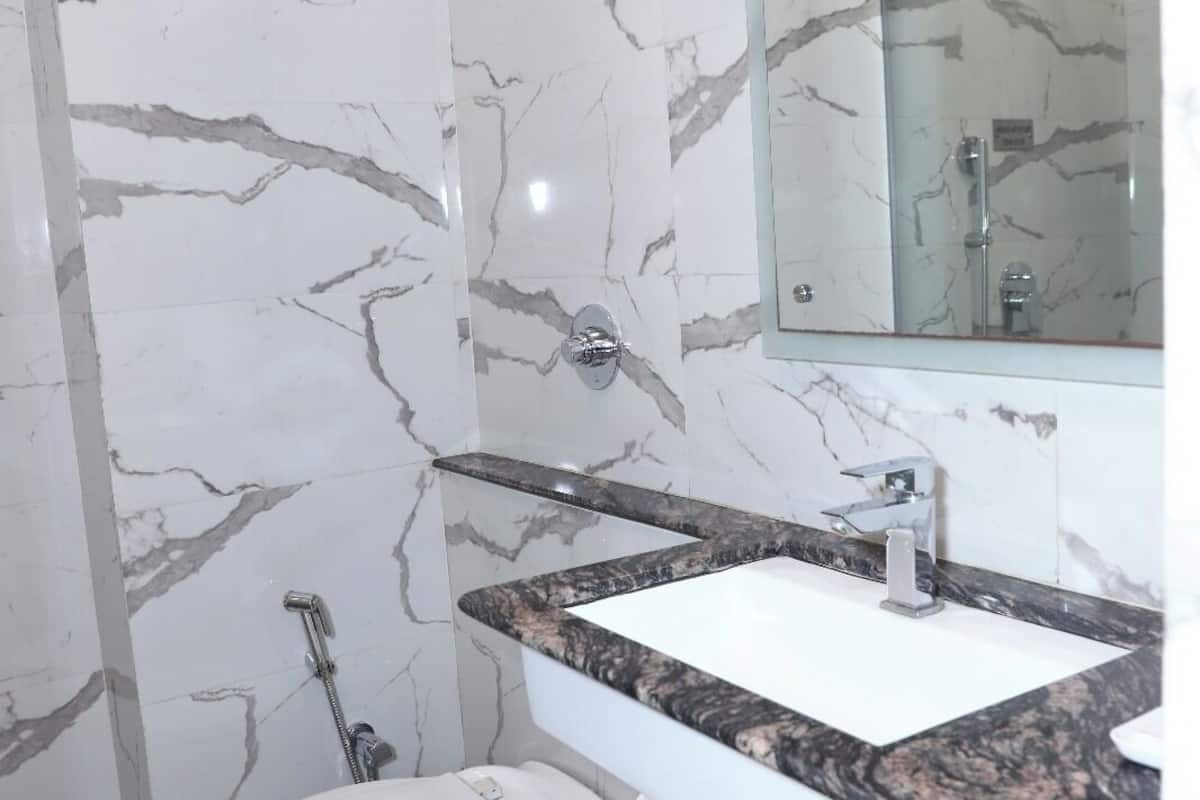 free toiletries, hair dryer, bidet, towels