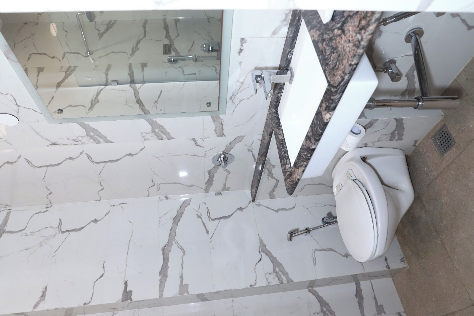 free toiletries, hair dryer, bidet, towels