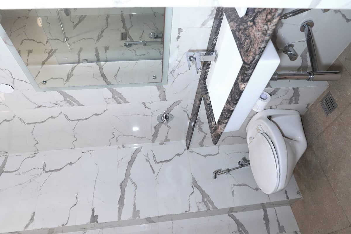 free toiletries, hair dryer, bidet, towels