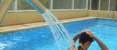 Indoor pool, outdoor pool