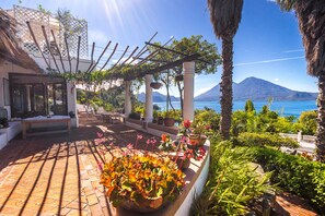 Luxury Room, 1 King Bed, Non Smoking, Lake View | Terrace/patio