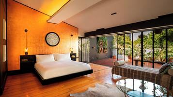 Polaris Suite | Roupas de cama premium, frigobar (abastecido com alguns itens grátis)