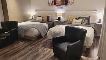 Family Double Room, 2 Queen Beds | Individually decorated, free WiFi