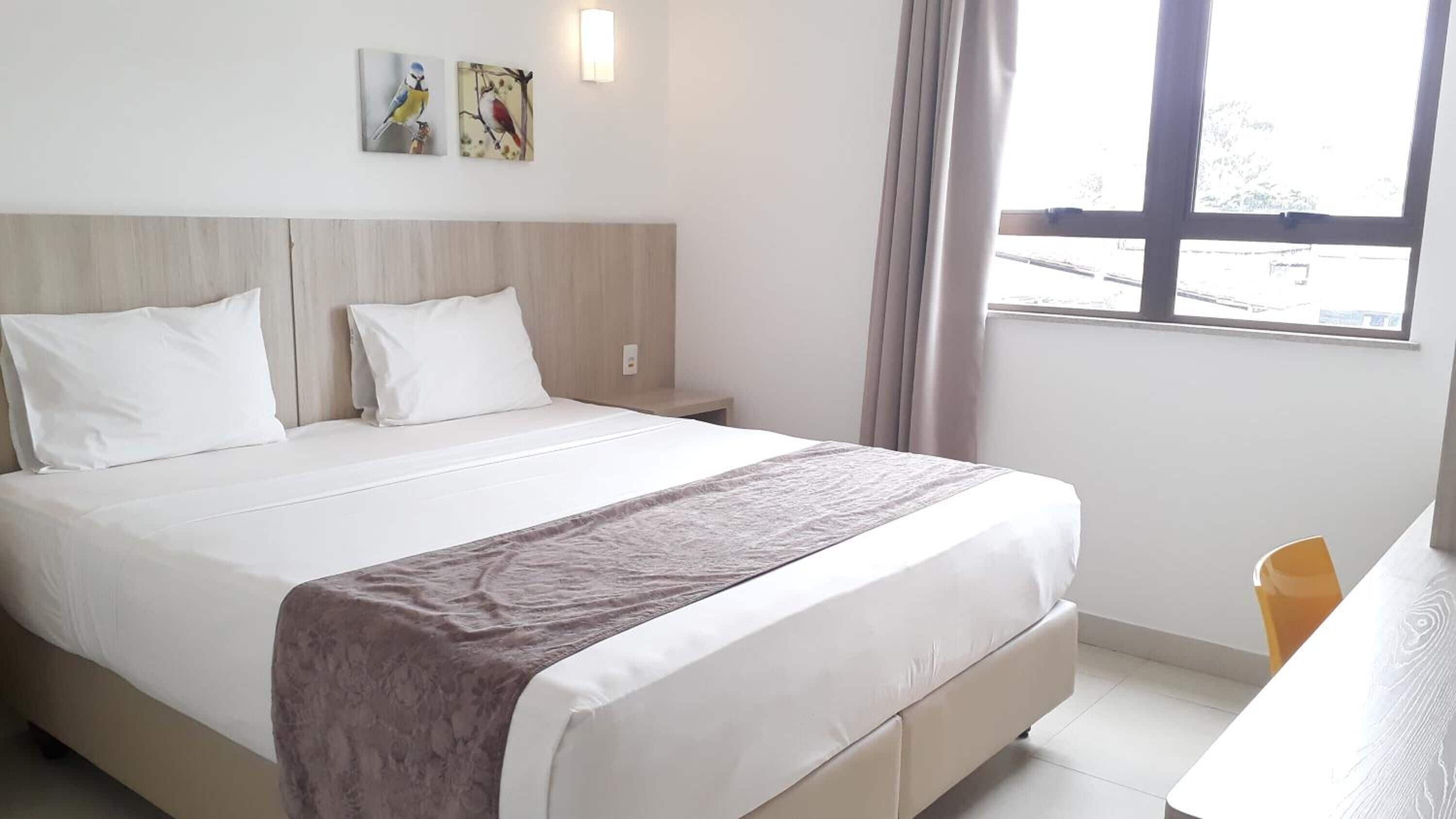 Minibar, desk, laptop workspace, soundproofing