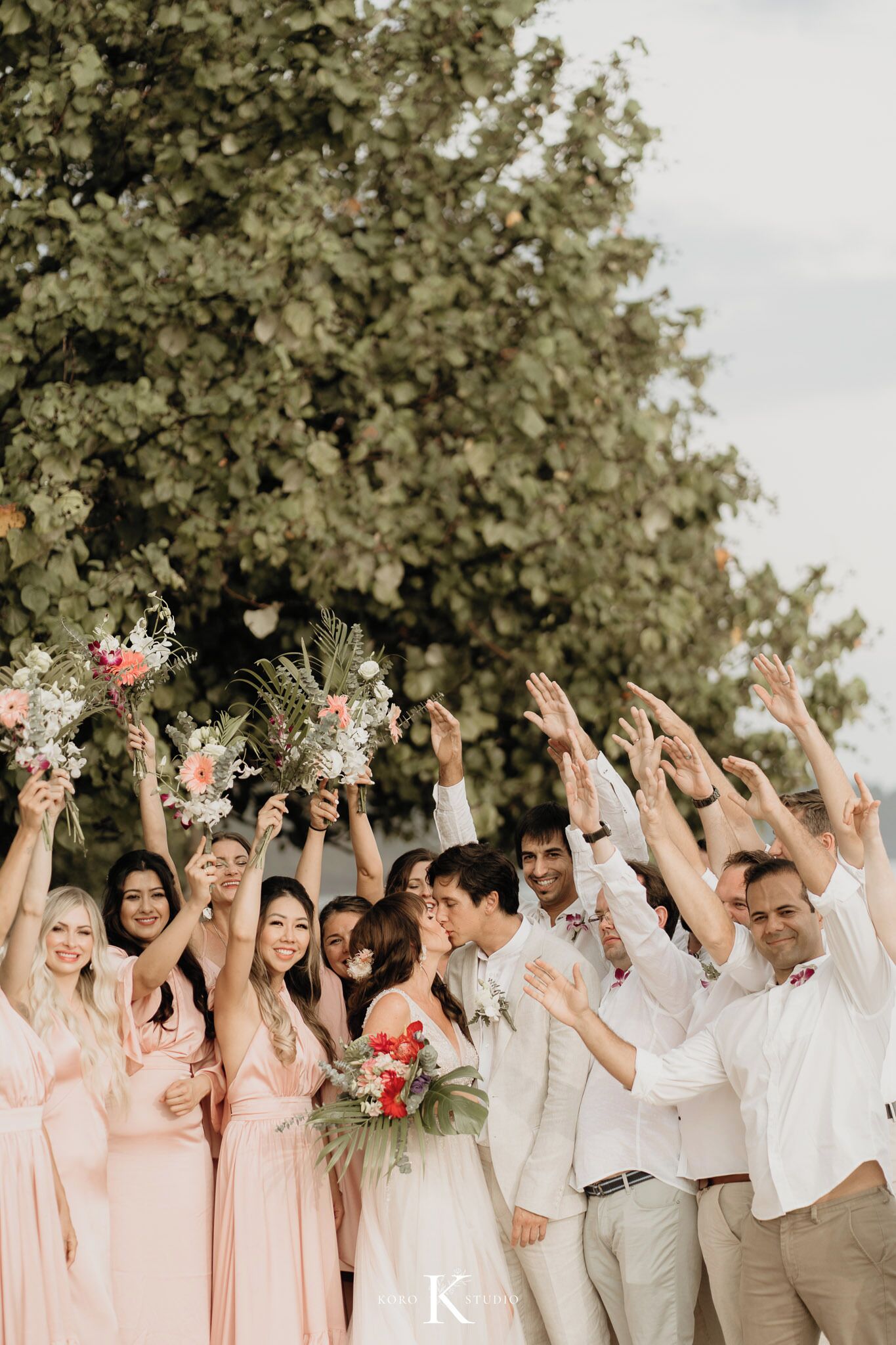 outdoor wedding area