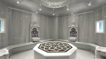 Sauna, hot tub, steam room, Turkish bath, body treatments, body scrubs