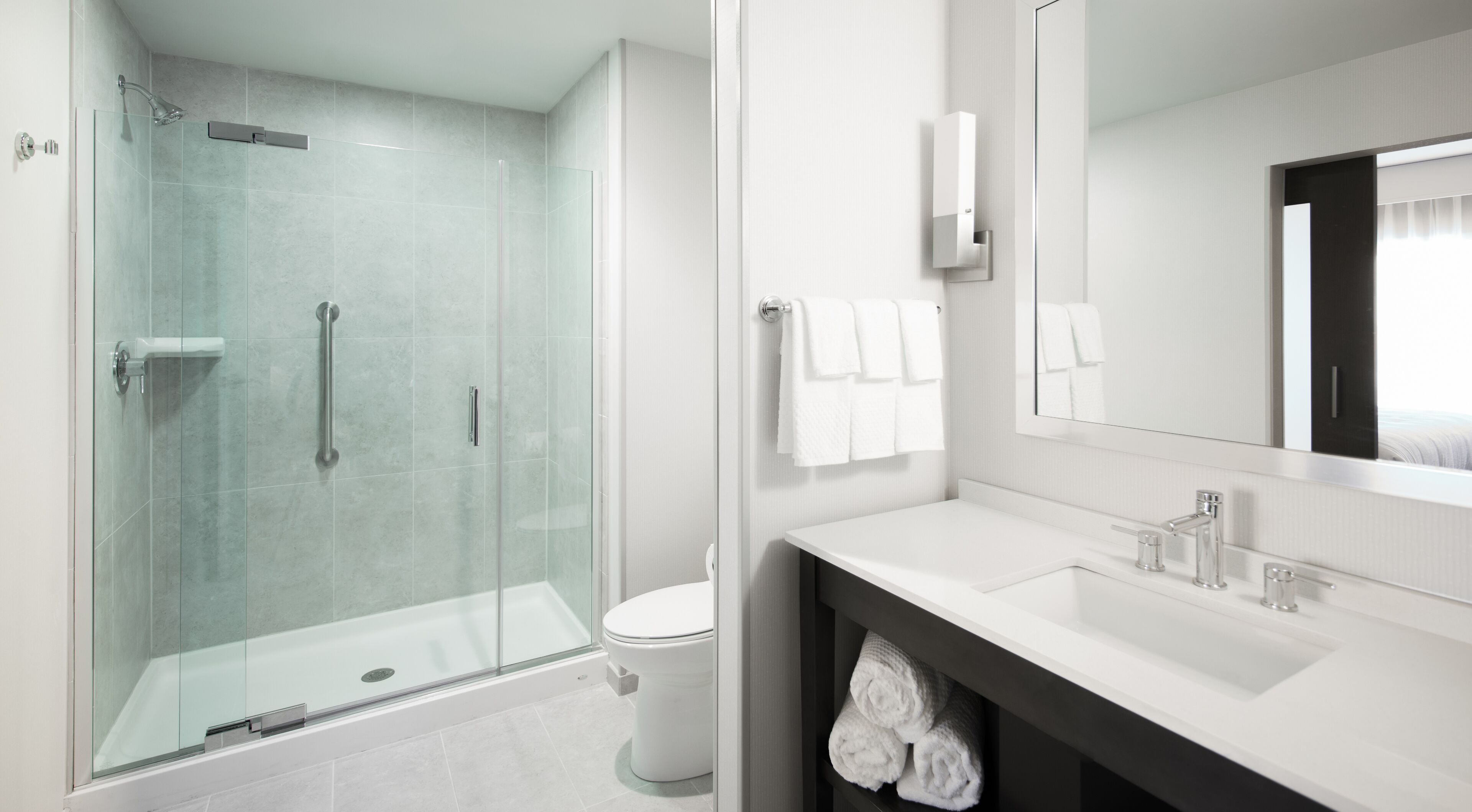 free toiletries, hair dryer, towels, soap