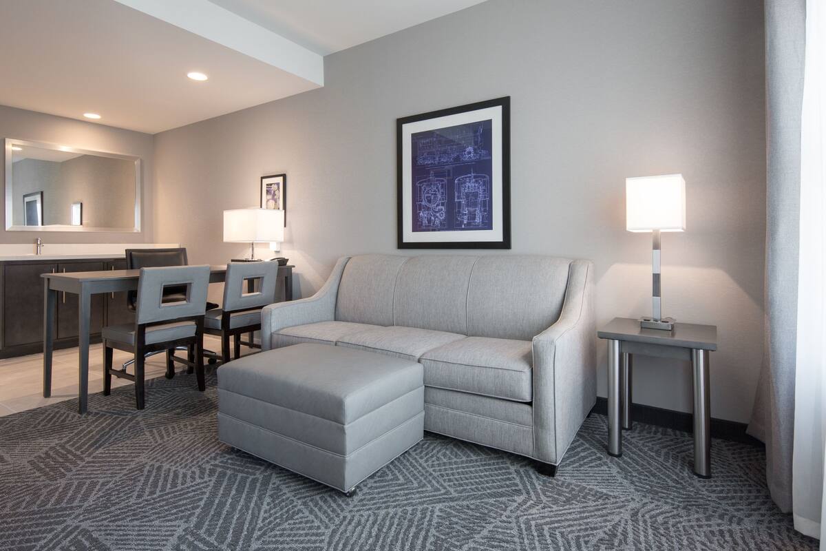 in-room safe, desk, laptop workspace, iron/ironing board