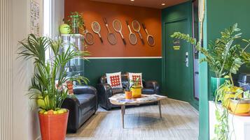 Sitteområde i lobbyen