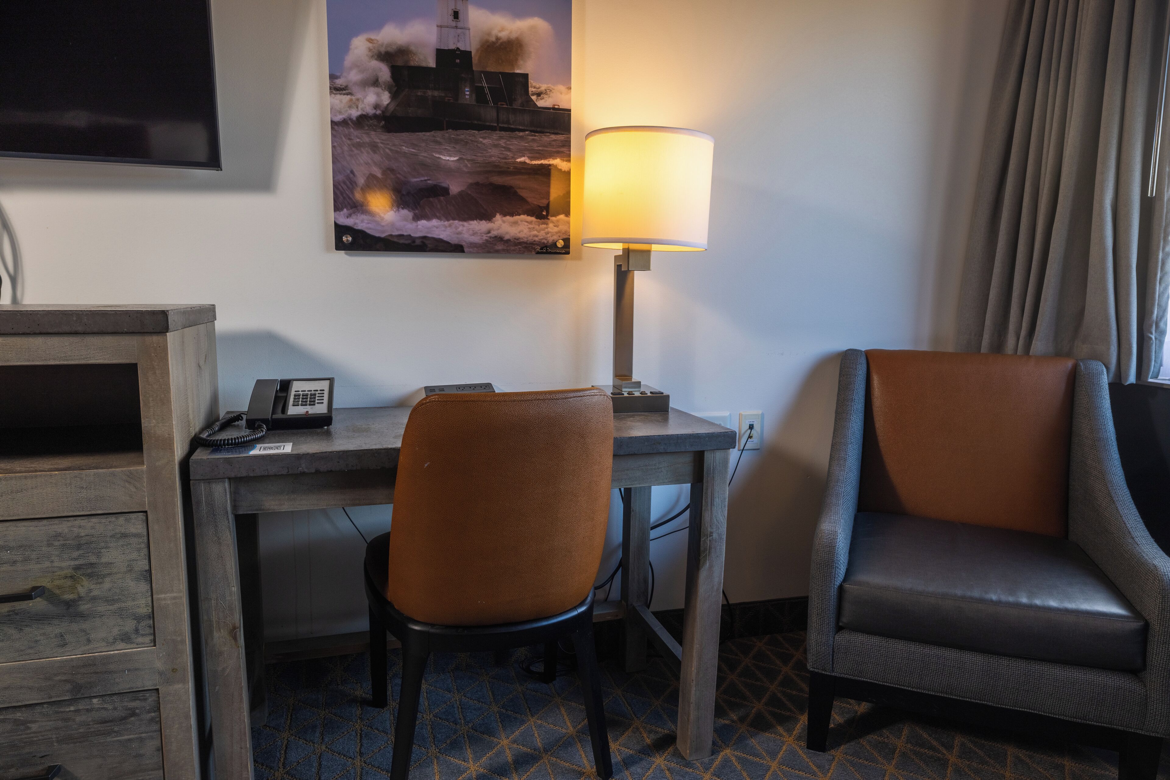 family suite | premium bedding, desk, laptop workspace, iron/ironing board