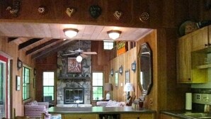 Standard House, 2 Bedrooms, River View, Mountainside | Private kitchen | Coffee/tea maker, fridge, microwave, stovetop - My Little Blue House (Hiawassee)