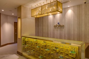 Couples treatment rooms, sauna, steam room, body treatments