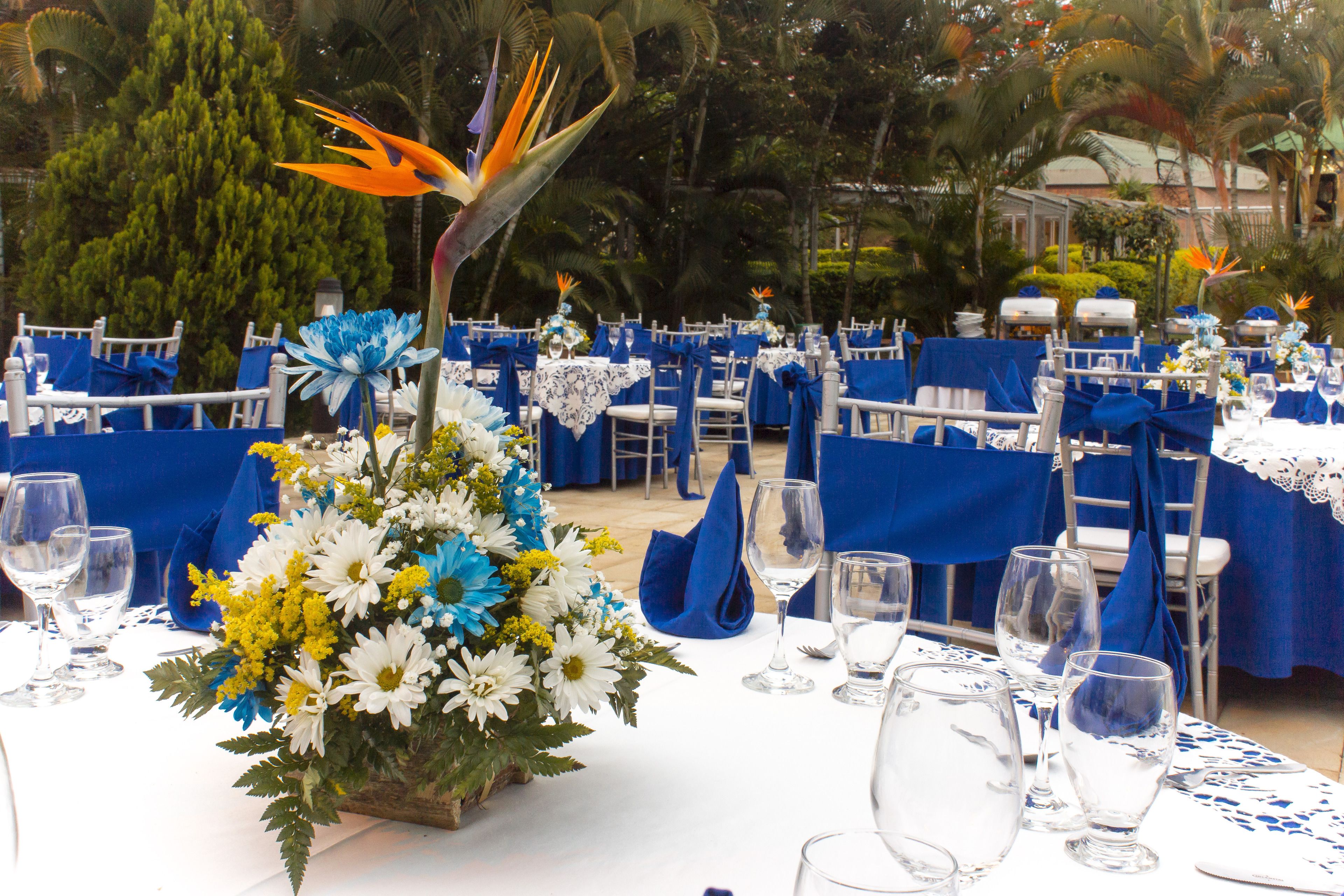 outdoor banquet area